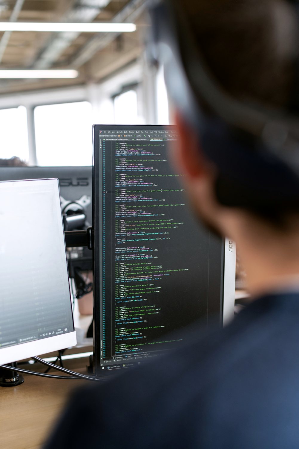 A developer reading through an unfamiliar source file